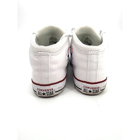 Men's Converse High Top Sneakers in White - Pre-Loved - Size 8 - Picture 5 of 7